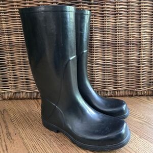 COLUMBIA Rubber Boots Tall Rain Boots Chore Boots Lug Sole 10 Women